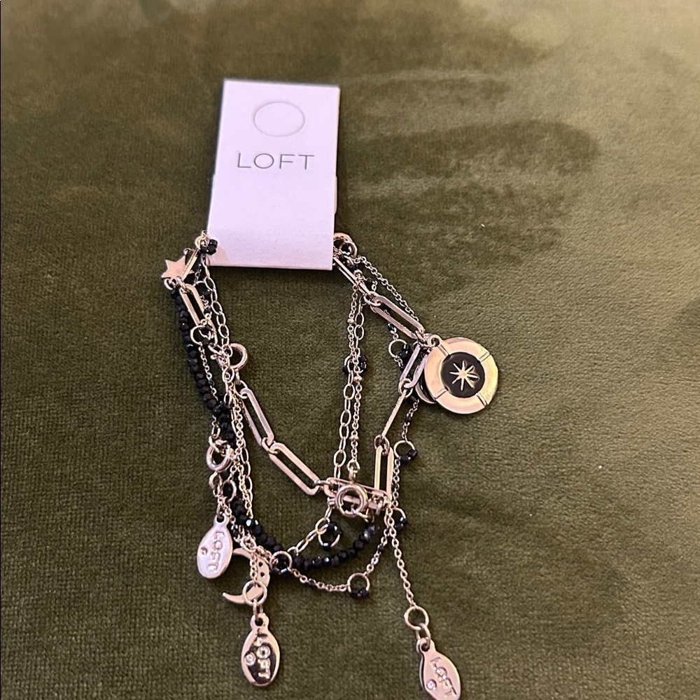 LOFT Gold and Black Multi-Layer Bracelet
